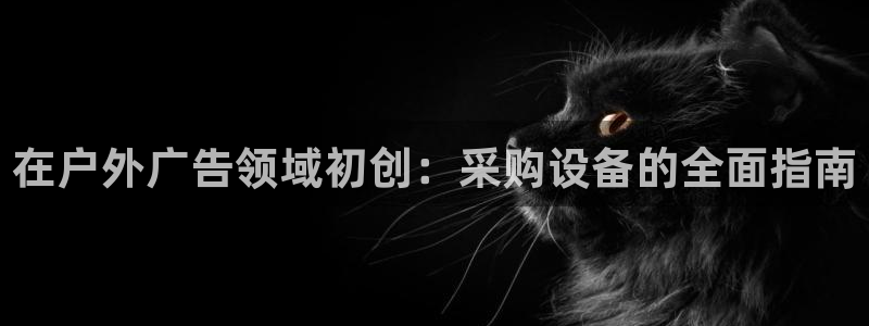 杏宇平台总代理是谁：在户外广告领域初创：采购设备的全面指南