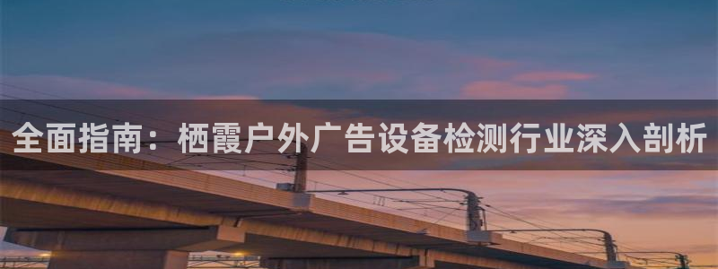 杏宇平台注册地址：全面指南：栖霞户外广告设备检测行业深入剖析
