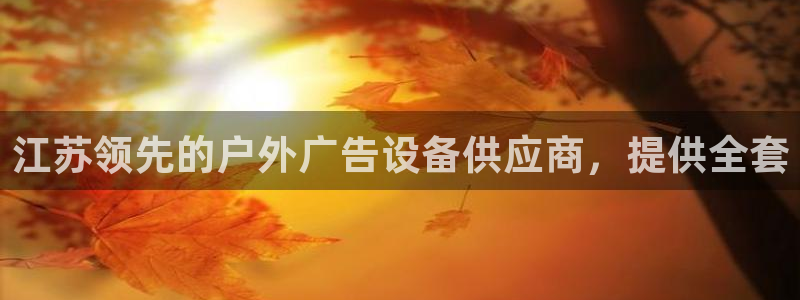 杏宇平台登陆：江苏领先的户外广告设备供应商，提供全套