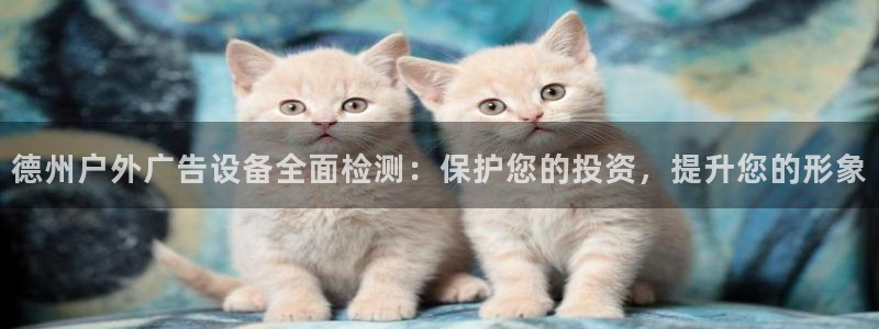 杏宇平台注册地址：德州户外广告设备全面检测：保护您的投资，提升您的形象
