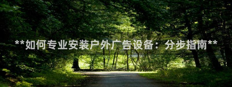 杏宇平台怎么样知乎：**如何专业安装户外广告设备：分步指南**