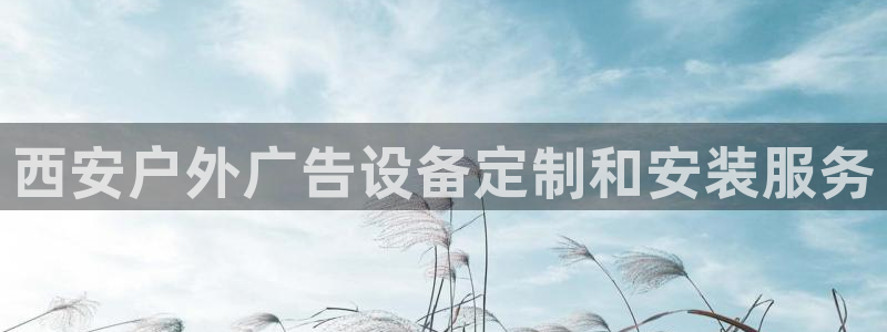 杏宇平台注册地址在哪里：西安户外广告设备定制和安装服务