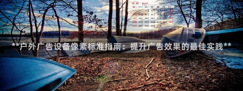 杏宇平台代理多少钱：**户外广告设备像素标准指南：提升广告效果的最佳实践**