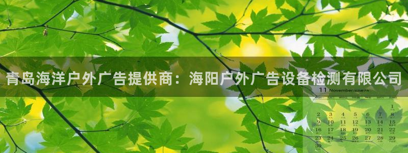 杏宇平台登陆：青岛海洋户外广告提供商：海阳户外广告设备检测有限公司