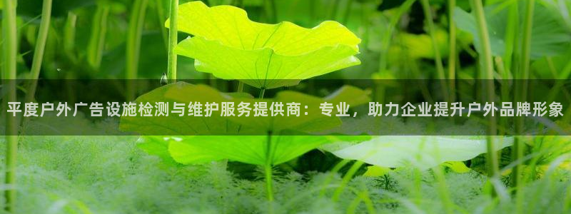 杏宇平台代理怎么样啊：平度户外广告设施检
