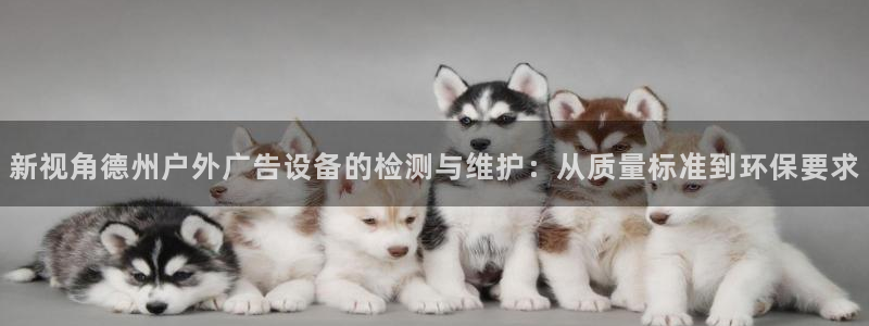 杏宇平台好吗：新视角德州户外广告设备的检