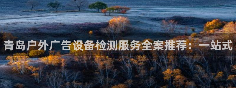 杏宇平台招商：青岛户外广告设备检测服务全