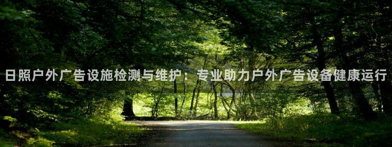 杏宇平台登录步骤图：日照户外广告设施检测
