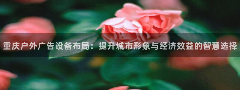 杏宇平台注册登录：重庆户外广告设备布局：
