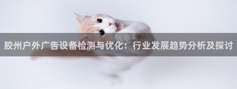 杏宇平台怎么样：胶州户外广告设备检测与优化：行业发展趋势分析及探讨