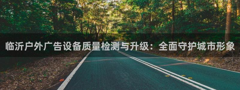 杏宇代理注册：临沂户外广告设备质量检测与