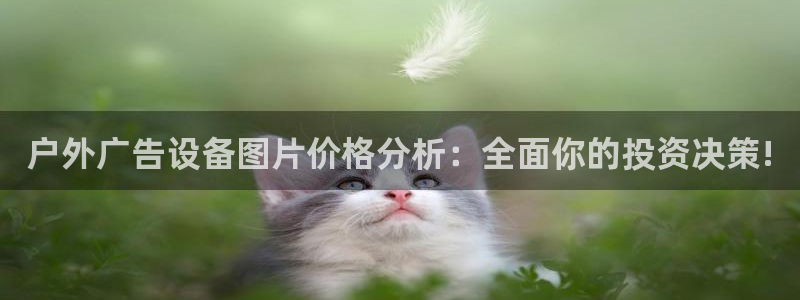杏宇平台怎么样知乎：户外广告设备图片价格分析：全面你的投资决策!